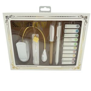 New Book Lover Gift Set Reading Accessories Book Light Bookmark Pen Sticky Tabs